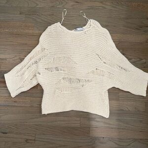Zara Cream Knit Women's Sweater